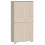 vidaXL Dulap haine „HAMAR” maro miere 89x50x180 cm, lemn masiv de pin vidaXL Dulap haine „HAMAR” maro miere 89x50x180 cm, lemn masiv de pin