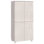 vidaXL Dulap haine „HAMAR”, alb, 89x50x180 cm, lemn masiv de pin vidaXL Dulap haine „HAMAR”, alb, 89x50x180 cm, lemn masiv de pin