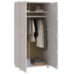 vidaXL Dulap haine „HAMAR”, alb, 89x50x180 cm, lemn masiv de pin vidaXL Dulap haine „HAMAR”, alb, 89x50x180 cm, lemn masiv de pin