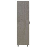 vidaXL Dulap haine „HAMAR” gri deschis 89x50x180 cm, lemn masiv de pin vidaXL Dulap haine „HAMAR” gri deschis 89x50x180 cm, lemn masiv de pin