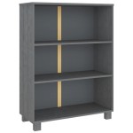 vidaXL Raft cărți „HAMAR” gri închis 85x35x112 cm, lemn masiv de pin vidaXL Raft cărți „HAMAR” gri închis 85x35x112 cm, lemn masiv de pin