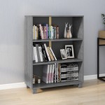 vidaXL Raft cărți „HAMAR” gri închis 85x35x112 cm, lemn masiv de pin vidaXL Raft cărți „HAMAR” gri închis 85x35x112 cm, lemn masiv de pin