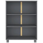 vidaXL Raft cărți „HAMAR” gri închis 85x35x112 cm, lemn masiv de pin vidaXL Raft cărți „HAMAR” gri închis 85x35x112 cm, lemn masiv de pin