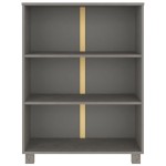 vidaXL Raft cărți „HAMAR” gri deschis 85x35x112 cm, lemn masiv de pin vidaXL Raft cărți „HAMAR” gri deschis 85x35x112 cm, lemn masiv de pin
