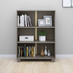 vidaXL Raft cărți „HAMAR” gri deschis 85x35x112 cm, lemn masiv de pin vidaXL Raft cărți „HAMAR” gri deschis 85x35x112 cm, lemn masiv de pin