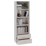 vidaXL Dulap înalt „HAMAR”, alb, 60x35x180 cm, lemn masiv de pin vidaXL Dulap înalt „HAMAR”, alb, 60x35x180 cm, lemn masiv de pin