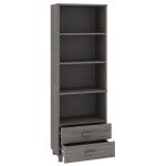 vidaXL Dulap înalt „HAMAR” gri deschis 60x35x180 cm, lemn masiv de pin vidaXL Dulap înalt „HAMAR” gri deschis 60x35x180 cm, lemn masiv de pin