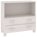 vidaXL Servantă „HAMAR”, alb, 85x35x80 cm, lemn masiv de pin vidaXL Servantă „HAMAR”, alb, 85x35x80 cm, lemn masiv de pin