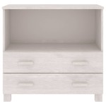 vidaXL Servantă „HAMAR”, alb, 85x35x80 cm, lemn masiv de pin vidaXL Servantă „HAMAR”, alb, 85x35x80 cm, lemn masiv de pin