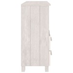 vidaXL Servantă „HAMAR”, alb, 85x35x80 cm, lemn masiv de pin vidaXL Servantă „HAMAR”, alb, 85x35x80 cm, lemn masiv de pin