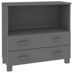 vidaXL Servantă „HAMAR”, gri închis, 85x35x80 cm, lemn masiv pin vidaXL Servantă „HAMAR”, gri închis, 85x35x80 cm, lemn masiv pin