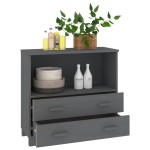 vidaXL Servantă „HAMAR”, gri închis, 85x35x80 cm, lemn masiv pin vidaXL Servantă „HAMAR”, gri închis, 85x35x80 cm, lemn masiv pin