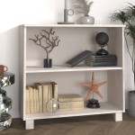 vidaXL Servantă „HAMAR”, alb, 85x35x80 cm, lemn masiv de pin vidaXL Servantă „HAMAR”, alb, 85x35x80 cm, lemn masiv de pin