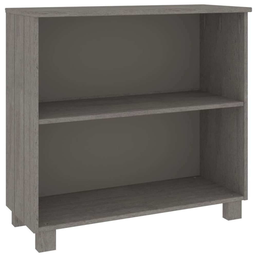 vidaXL Servantă „HAMAR”, gri deschis, 85x35x80 cm, lemn masiv pin