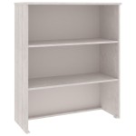 vidaXL Raft superior comodă „HAMAR” alb, 85x35x100 cm, lemn masiv pin