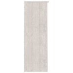 vidaXL Raft superior comodă „HAMAR” alb, 85x35x100 cm, lemn masiv pin