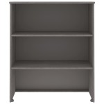 vidaXL Raft sup. comodă „HAMAR” gri deschis 85x35x100cm lemn masiv pin