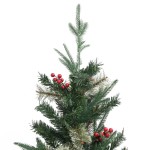vidaXL Brad de Crăciun cu conuri de pin, verde, 225 cm, PVC&PE vidaXL Brad de Crăciun cu conuri de pin, verde, 225 cm, PVC&PE