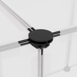 vidaXL Cușcă pentru animale mici transparent 143x107x93 cm PP și oțel