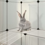 vidaXL Cușcă pentru animale mici transparent 143x107x93 cm PP și oțel