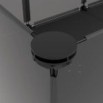 vidaXL Cușcă pentru animale mici, negru, 144x74x46,5 cm, PP și oțel