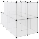vidaXL Cușcă pentru animale mici transparent 142x74x93 cm PP și oțel vidaXL Cușcă pentru animale mici transparent 142x74x93 cm PP și oțel