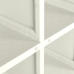 vidaXL Dulap din plastic, 79x43x125 cm, vanilla ice, design de lemn