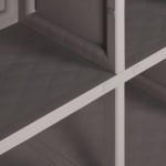 vidaXL Dulap din plastic, 79x43x125 cm, gri, design de lemn