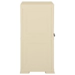 vidaXL Dulap din plastic, 79x43x85,5 cm, alb angora, design de lemn vidaXL Dulap din plastic, 79x43x85,5 cm, alb angora, design de lemn