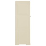 vidaXL Dulap din plastic, 40x43x125 cm, alb angora, design de lemn vidaXL Dulap din plastic, 40x43x125 cm, alb angora, design de lemn
