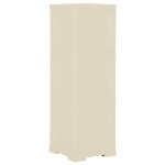 vidaXL Dulap din plastic, 40x43x125 cm, alb angora, design de lemn vidaXL Dulap din plastic, 40x43x125 cm, alb angora, design de lemn