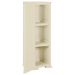 vidaXL Dulap din plastic, 40x43x125 cm, alb angora, design de lemn vidaXL Dulap din plastic, 40x43x125 cm, alb angora, design de lemn