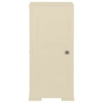 vidaXL Dulap din plastic, 40x43x85,5 cm, alb angora, design de lemn