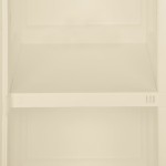 vidaXL Dulap din plastic, 40x43x85,5 cm, alb angora, design de lemn