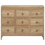 vidaXL Comodă cu sertare, 80x30x55 cm, lemn masiv tec vidaXL Comodă cu sertare, 80x30x55 cm, lemn masiv tec