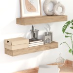 vidaXL Rafturi de perete, 2 buc., 60x15x4 cm, lemn masiv de tec