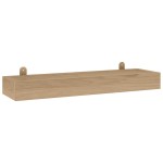 vidaXL Rafturi de perete, 2 buc., 60x15x4 cm, lemn masiv de tec