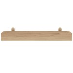vidaXL Rafturi de perete, 2 buc., 60x15x4 cm, lemn masiv de tec