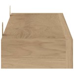 vidaXL Rafturi de perete, 2 buc., 60x15x4 cm, lemn masiv de tec