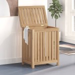 vidaXL Coș de rufe, 50x35x60 cm, lemn masiv de tec vidaXL Coș de rufe, 50x35x60 cm, lemn masiv de tec