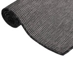vidaXL Covor de exterior, gri, 80x250 cm, țesătură plată vidaXL Covor de exterior, gri, 80x250 cm, țesătură plată