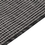 vidaXL Covor de exterior, gri, 80x250 cm, țesătură plată vidaXL Covor de exterior, gri, 80x250 cm, țesătură plată