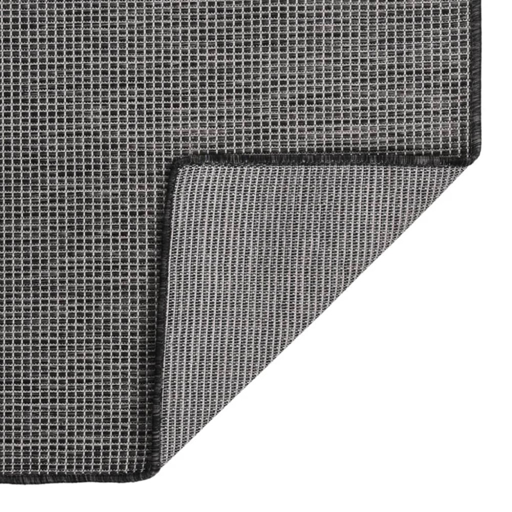 vidaXL Covor de exterior, gri, 160x230 cm, țesătură plată
