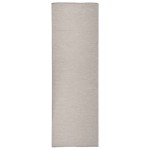 vidaXL Covor de exterior, gri taupe, 80x250 cm, țesătură plată