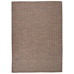 vidaXL Covor de exterior, maro, 140x200 cm, țesătură plată vidaXL Covor de exterior, maro, 140x200 cm, țesătură plată