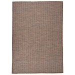 vidaXL Covor de exterior, maro, 160x230 cm, țesătură plată vidaXL Covor de exterior, maro, 160x230 cm, țesătură plată