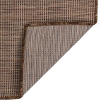 vidaXL Covor de exterior, maro, 200x280 cm, țesătură plată vidaXL Covor de exterior, maro, 200x280 cm, țesătură plată