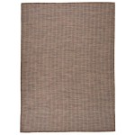 vidaXL Covor de exterior, maro, 200x280 cm, țesătură plată vidaXL Covor de exterior, maro, 200x280 cm, țesătură plată