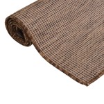 vidaXL Covor de exterior, maro, 200x280 cm, țesătură plată vidaXL Covor de exterior, maro, 200x280 cm, țesătură plată