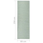 vidaXL Covor de exterior, turcoaz, 80x250 cm, țesătură plată vidaXL Covor de exterior, turcoaz, 80x250 cm, țesătură plată